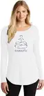Womens Yoga T-shirt Namaste Lotus Pose Long Sleeve Tunic