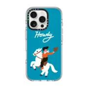 iPhone 16 Pro Clear Case MagSafe Compatible VINTAGE COWBOY BY KATIE BENN