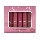 2xsets ITALIA DELUXE TOP 5 MOUSSE MATTE LIPSTICK Modest Mauves 10pcs (free ship)