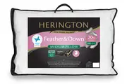 Herington 20% White Goose Down & Feather Medium Pillow