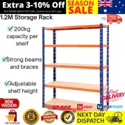 GIANTZ 1.2M Metal Steel Warehouse Storage Shelves Racks Shelving Racking Garage