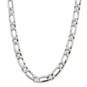20 Inch Sterling Silver 12.25mm Elongated 1+1 Open Link Chain