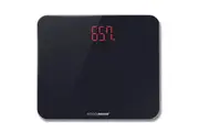 BodySense 200Kg Wide Platform Black Digital Bathroom Scale Electronic Weight