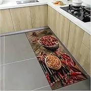 Non Slip Bath Mat Nordic Kitchen Mat Home Entrance Doormat Bedroom Living Room Decoration Long Rug Hallway Bathroom Balcony Floor Anti-Slip Carpet Non Slip Mat (Color : RX-19, Size : 40cmx60cm)