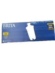 BRITA 71048 STANDARD REPLACEMENT WATER PITCHER FILTERS - 6 FILTERS 060258710489