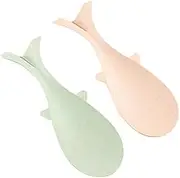 Luxshiny 2pcs Fish Shaped Rice Spoon Non Stick Serving Spoon for Rice Stand Up Design Kitchen Tool for Family Meals Easy to Clean and Use