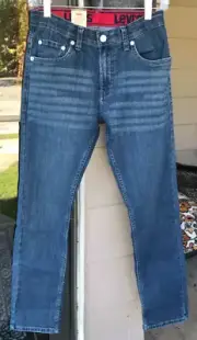 Boys 16 Reg Levi's 511 Slim Blue Jeans $42 New 28x30 Adjustable Waist New G3