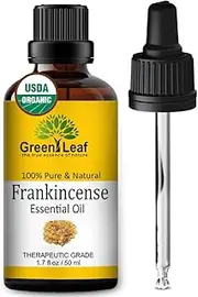 ORGANIC Frankincense Essential Oil 50ml | USDA Certified | 100% Pure and Natural | Essential Oil for Aromatherapy, Diffuser. Premium Quality. (50 ML, Frankincense)