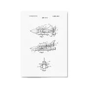 Vintage Space Shuttle Patent Wall Art #2