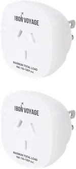 Bon Voyage Travel Adaptor Australia to USA (2 Pack)