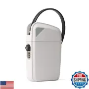 SAFEGO Portable Indoor/Outdoor Lock Box Safe with Key and Combination Access