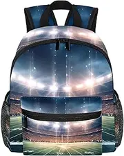 VTGHDEEQ Travel Backpack,Small Backpack,Carry on Backpack,American Football Soccer Stadium,Backpack, P9sr6abuslcc, 10x4x12 in