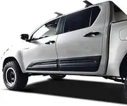 Side Door Body Moulding Cladding Trim Fit Toyota Hilux Revo 15-19 Matte Black
