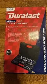 DURALAST 40PC SAE TAP AND DIE SET 81-201 - NEW/SEALED!