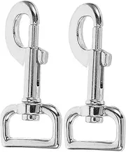 LIGHTAOTAO 2Pcs Heavy Duty Dog Leash Clips Spring Snap Hooks for Pet Leashes Keychains Sports Equipment Durable Clasp Reliable Versatile Swivel Design