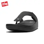 【FITFLOP】SAMEL MENS ADJUSTABLE LEATHER TOE-POST SANDALS可調節皮革夾腳涼鞋-男(靓黑色)