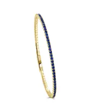 Sabrina Designs 14K 2.61 ct. tw. Sapphire Flexible Bangle Bracelet