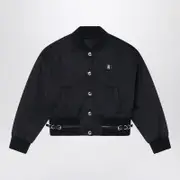 [Givenchy] Black bomber jacket in cotton blend 12+ Y Black