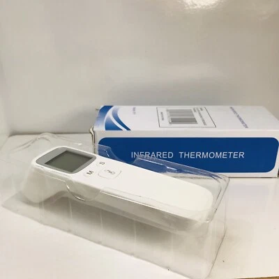 Infrared Forehead Thermometer White 56496 New In Box Color Changing Forehead