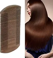 Wooden Lice Comb, Double Sided Lice Comb, Wood Hair Comb, Wide Fine Teeth Remove Louse Prevent Static Wooden Beard Mustache Comb
