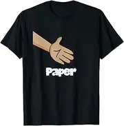 [X.Style] Rock Paper Scissors Group Matching Costume Christmas Boy Kid ds1650 T-Shirt (L) Black