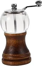 Abaodam Mini Pepper Grinder with Crank Handle Grind Settings Portable Kitchen Tool for BBQ and Outdoor Use Durable and Multifunctional Pepper Mill