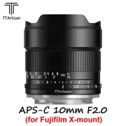 TTArtisan APS-C 10mm F2 ASPH Wide Angle Lens for Fujifilm Fuji X Mount Cameras