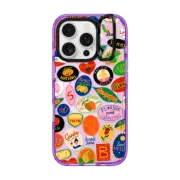 iPhone 16 Pro Impact Ring Stand Case MagSafe Compatible FRUIT STICKERS
