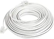 XYWHPGV 10M 32.8Ft RJ11 Telephone Extension Cable Connector White(60ec1 adbe7 caf13 55316 58552 89e4a