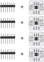 WWZMDiB 4Pcs AS5600 Magnetic Encoder 3.3V 12bit high Precision Magnetic Induction Angle Measurement Sensor Module，Mainly Used to Obtain Information Such as Progressive Motor Speed