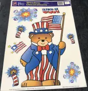 Vintage Classic-Clings Resuable Static Cling Window Decor 4th Of July