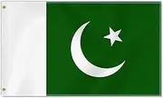 Large 3×5 FT Pakistan Flag, Big 75D Pakistani National Outdoor Banner,DecorGarden With Brass Gromment