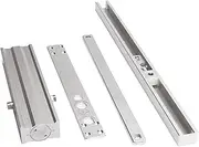 Ｂｅｓｇａ Hydraulic Home Door Closer Hydraulic Security System Heavy-duty Adjustable Positioning Door Buffer for Weight 40-65kg Hotel, Square Type