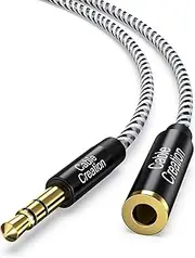 3.5mm Headphone Extension Cable, 20ft/6M (Hi-Fi Sound) 3.5mm TRS Male to Female Stereo Audio Extension Cord Adapter for iPhone iPad, Headphones, Speakers,Tablets, PCs, MP3