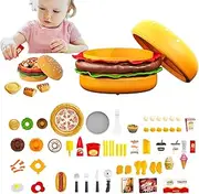 Play Food Toy Set | Colorful Educational Kitchen Toy,Portable Fine Motor Skills Learning Game, Playing House Accessories for Boys, Girls