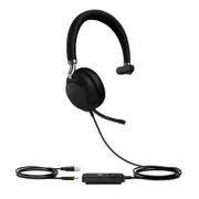 Yealink Teams Certified Dual Mode USB and Bluetooth Headset, Mono, USB-A, Call [TEAMS-UH38-M]