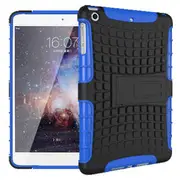 Heavy Duty Anti Skid Bracket Hybrid PC TPU Case For iPad Mini 1/2/3 29 BLUE