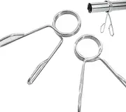 Spring Collars for Barbell,Locking Collars Weightlifting Fitness Enhancer | Spring Collars, Sturdy Dumbbell Barbell Handle Locking Clip, Weight Bar Clamps for Exercises
