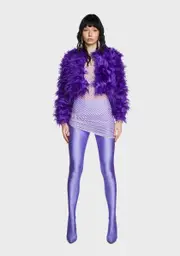 Gem Exclude You Faux Fur Jacket