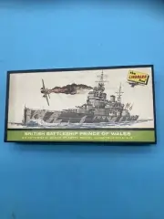 British Battleship Prince Of Wales Model Kit Unassembled In The Box