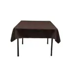 Polyester Poplin Washable Square Tablecloth, Stain and Wrinkle Resistant Tabl...