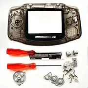 New Full Housing Shell Cover Case Pack for Nintendo Gameboy Advance GBA Repair Part-Clear Black