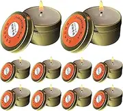 Survival Candles, Smokeless Candles for Power Outages, Advanced Burning, Set of 10 Odorless Lighting Devices for Camping, Preparedness, Picnics, Wild Survival, Travel Gear, 2.36x2.36 inches