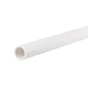PVC Rigid Round Pipe 16mm ID 20mm OD 0.65m White High Impact