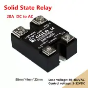 1pcs SSR Single-phase Solid State Relay SAP4020D 20A DC Control AC