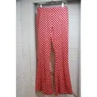 SO Good for Life Retro High Rise Flare Red Checkered pants size large women's