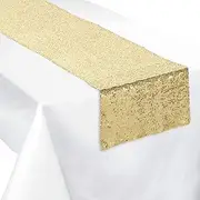 Amscan Table Runner, Gold Sequin, 1.82 Meter Length
