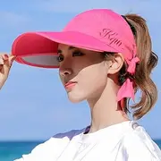 [Ling88] Women's Sun Hat Summer Visor Sunhat for Men and Women Unisex Cap Adjustable Adult Outdoor Sun Shade Outdoor Protective Sun Hat Summer Ladies Hats-6