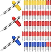 Fizocosisto 90 Pcs Enduring Replacement Cutting Blades High Performance Replacement Blades Precise Replacement Cutting Blades Incisive Replacement Blades for Cutting Vinyl Cards US(90pc)