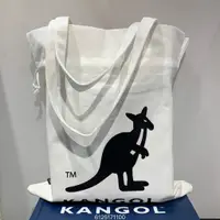 在飛比找蝦皮商城優惠-KANGOL 白色束口側背帆布袋 6125171100